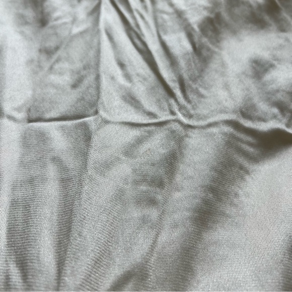 Vintage Sears Full Slip Dress Womens 38 Nylon Coquette Lingerie 80s Ivory - Picture 9 of 9